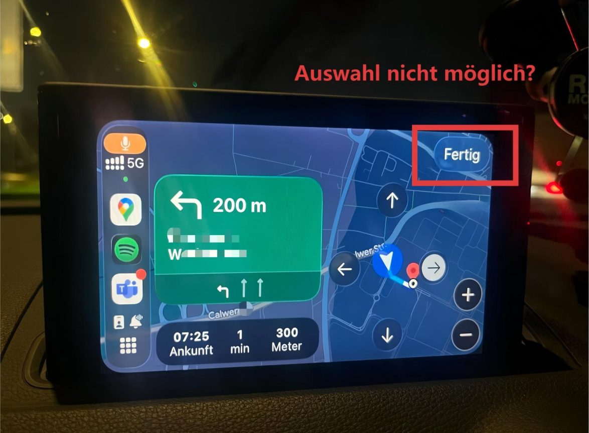 iOS 26 CarPlay Google Maps BUG