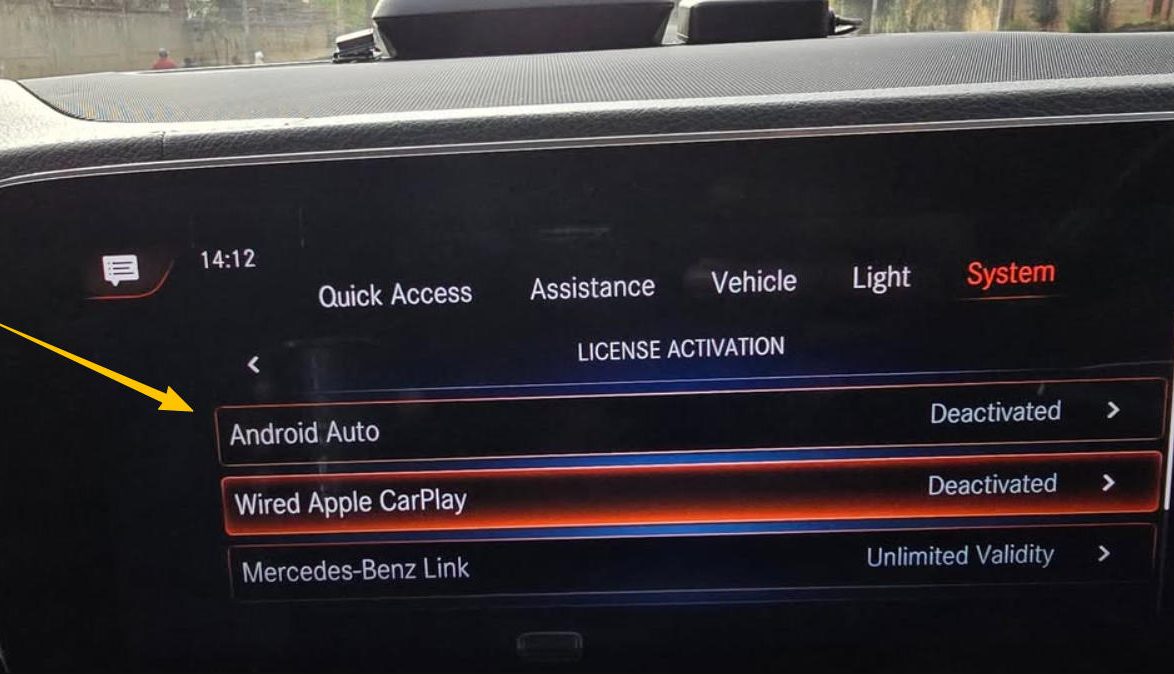 mercedes android auto freischalten