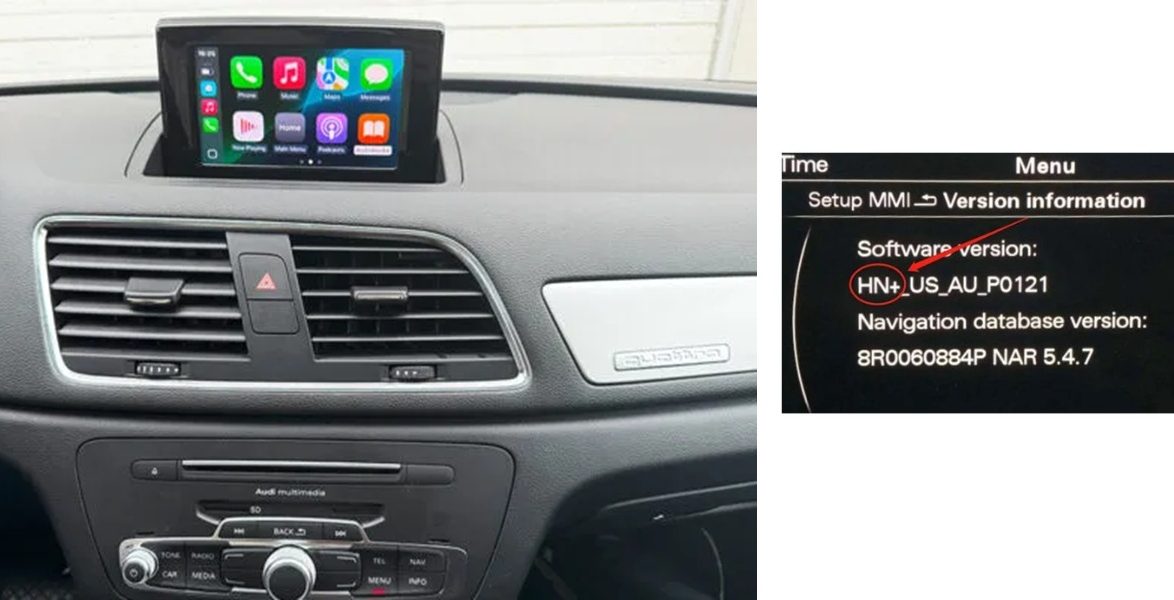 Audi Q3 & A1 3GMMI CarPlay Android auto nachrüsten