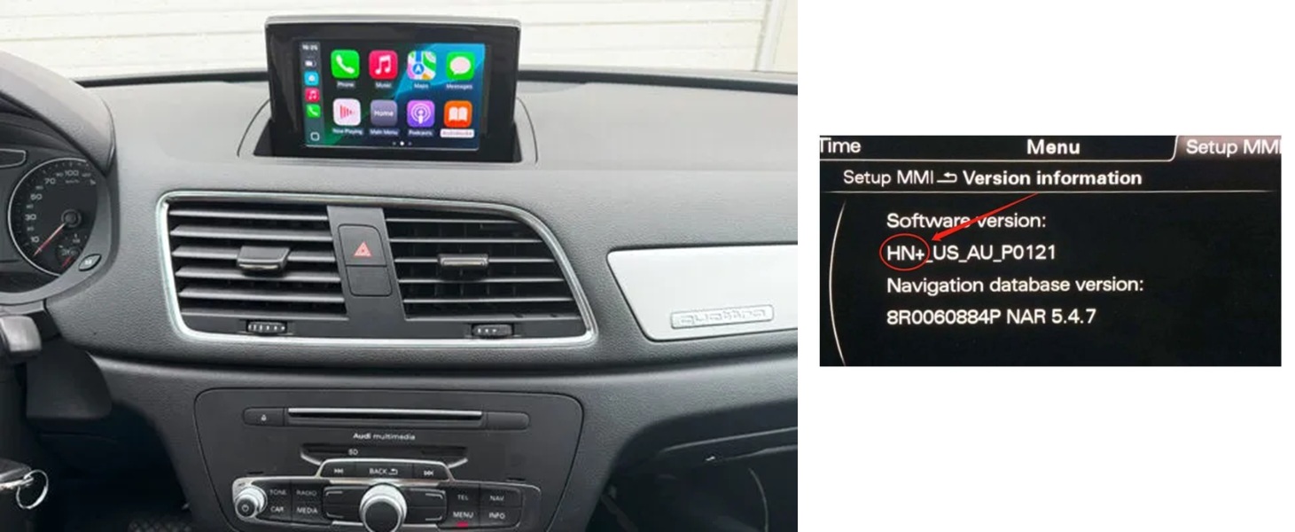 Audi Q3 & A1 3GMMI CarPlay Android auto nachrüsten