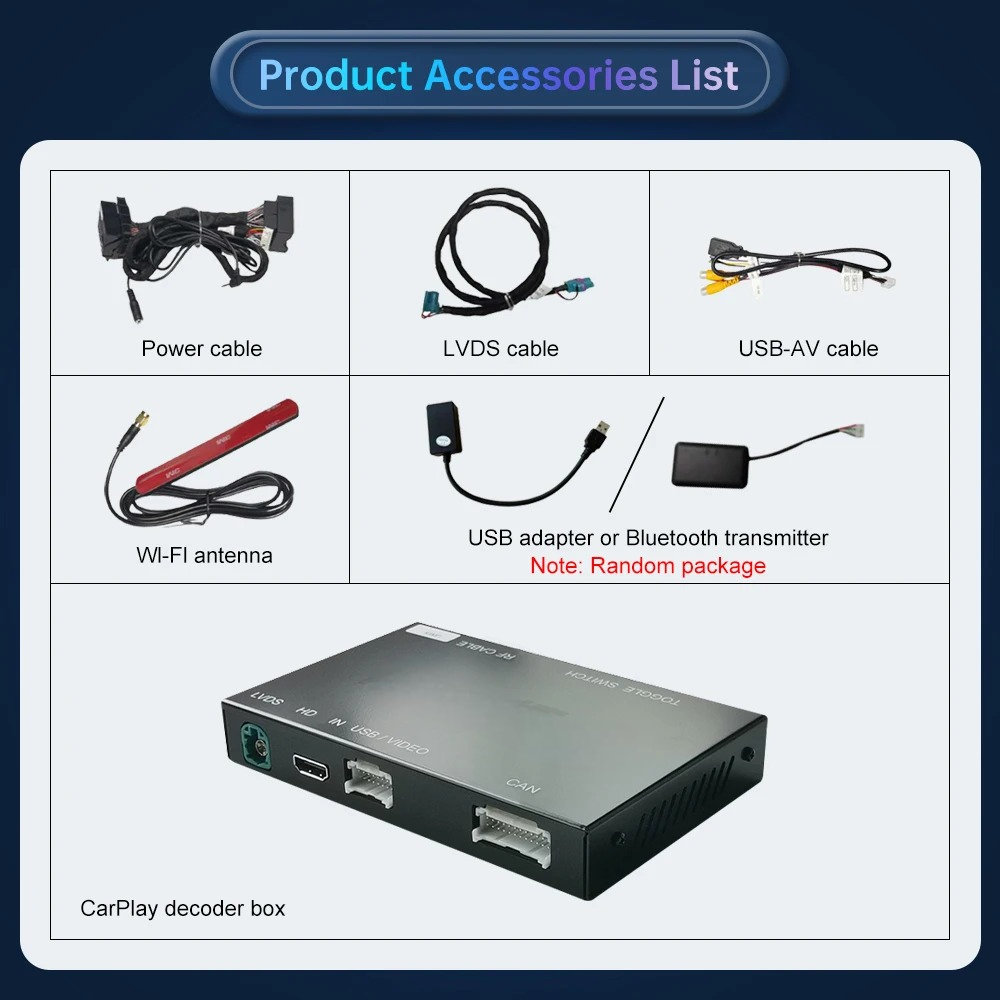 NTG 5.0/5.1/5.2 CarPlay-Kit-Liste– Mercedes GLA X156