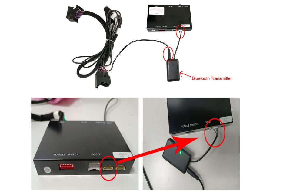 Position des Bluetooth-Interfaces am Modul