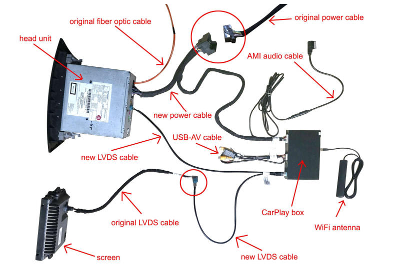 Vollständiger Anschlussplan aller Kabel