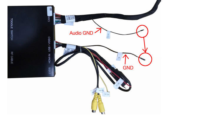Audio-GND Verbindung (optional)