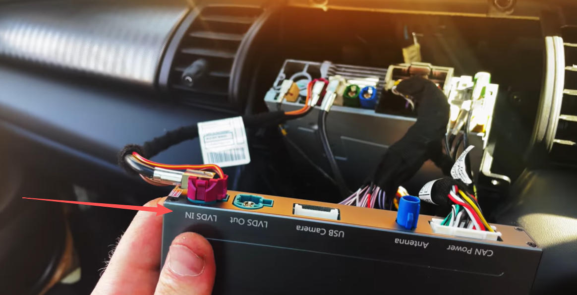 Originales MINI LVDS Kabel mit LVDS IN verbinden