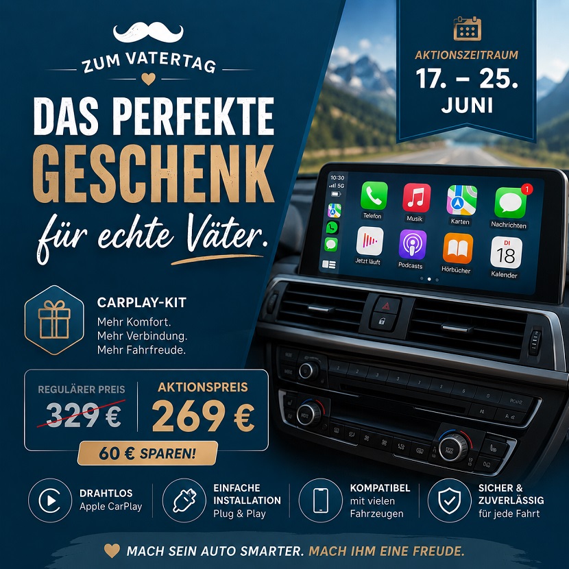 thecarplay.de Vatertags-Aktionsbanner – Blog-Version