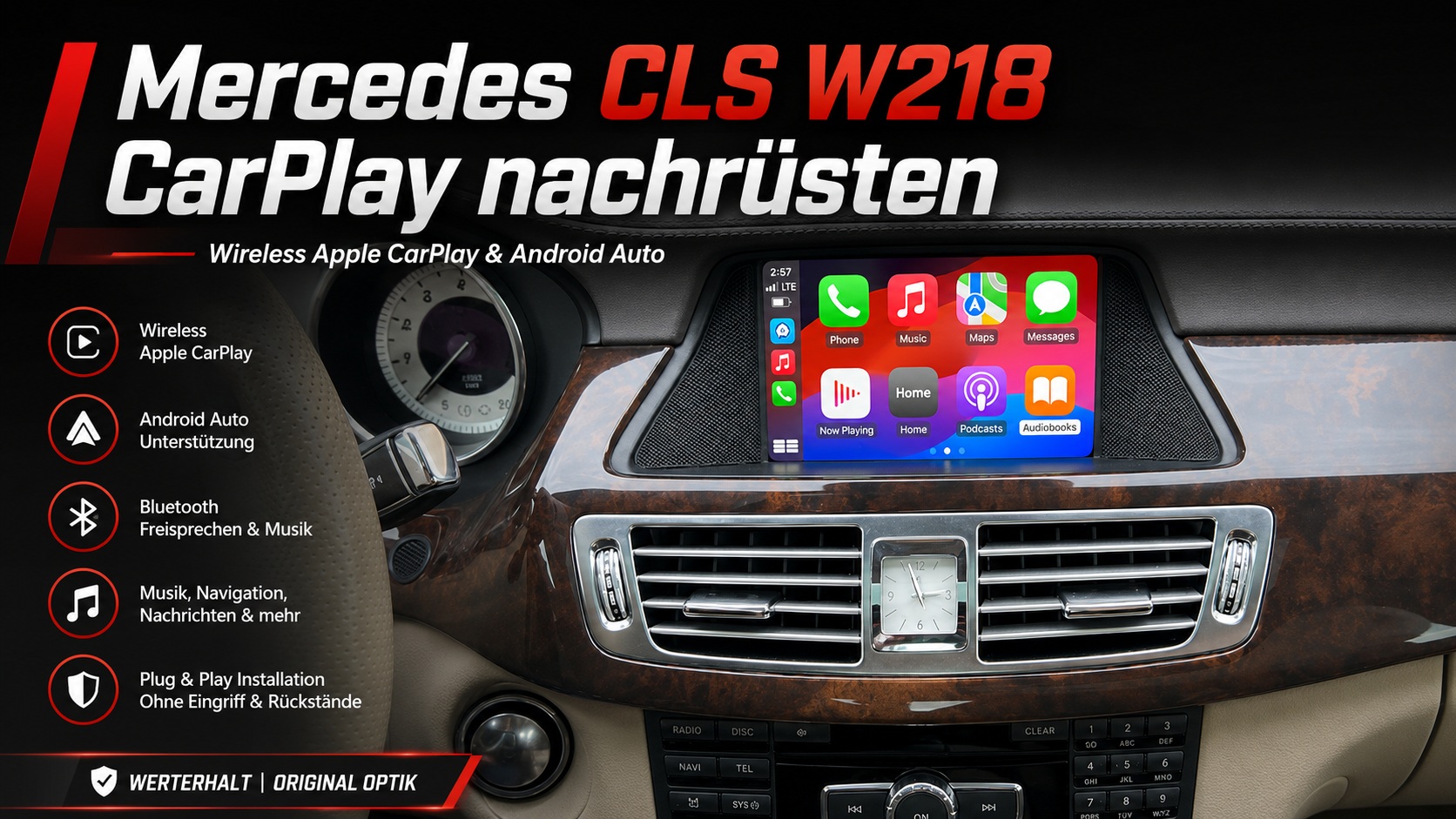 Mercedes CLS W218 CarPlay nachrüsten