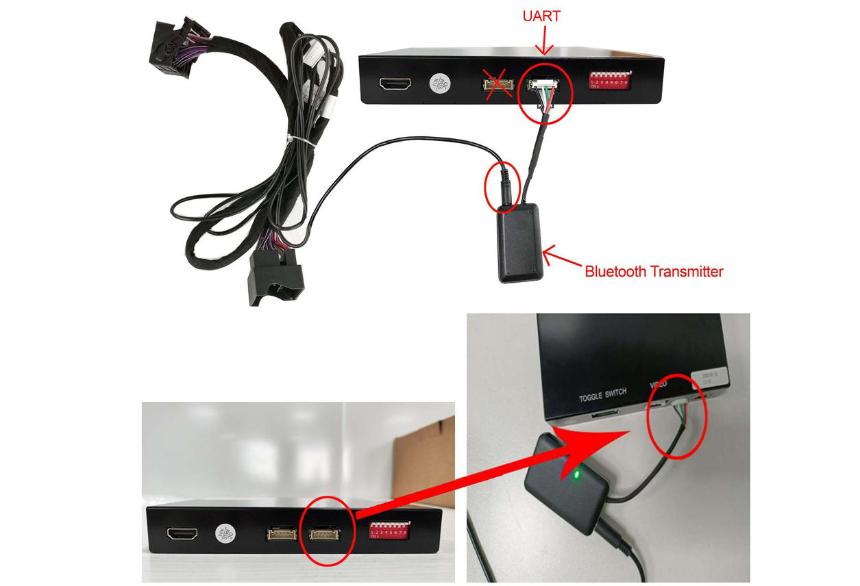 Verdrahtungsmethode für Bluetooth-Sender