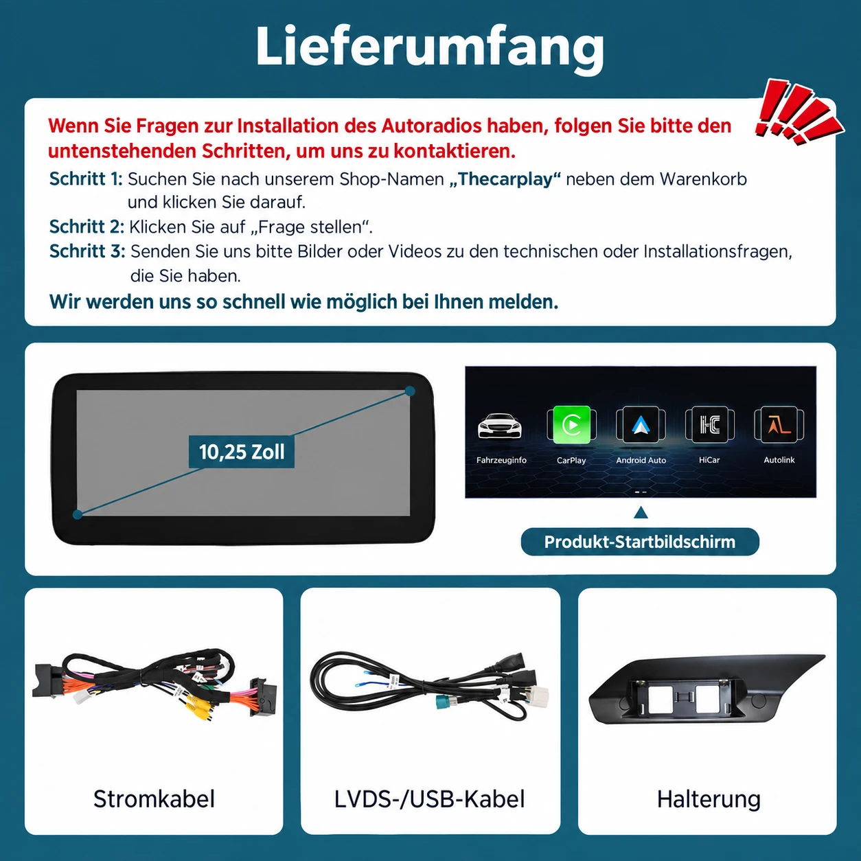 Mercedes-Benz E-Klasse W212 2009-2016 10,25/12,3-Zoll-Linux-Display mit CarPlay & Android Auto – Bild 8