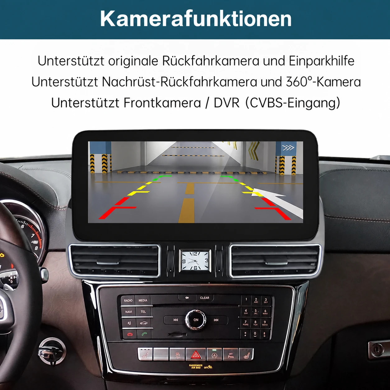 Mercedes-Benz GLE & GLS 12,3-Zoll-Linux-Display mit CarPlay & Android Auto (2016-2018) – Bild 6