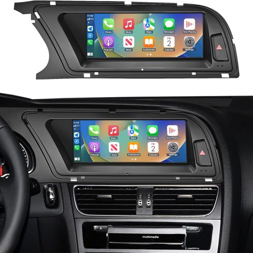 Audi A5 mit integriertem 8,9-Zoll-CarPlay-Touchscreen und originaler Mittelkonsole