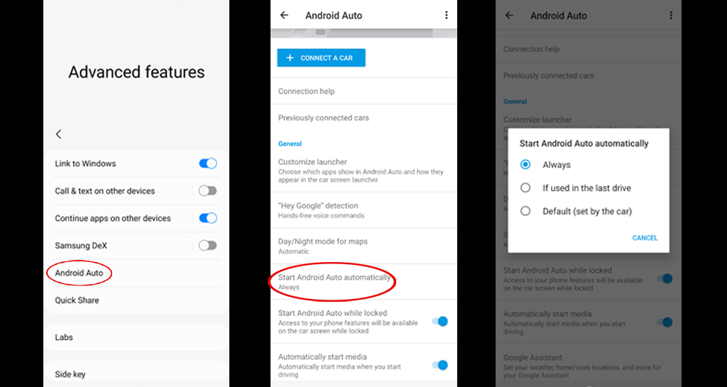Android Auto automatisch starten