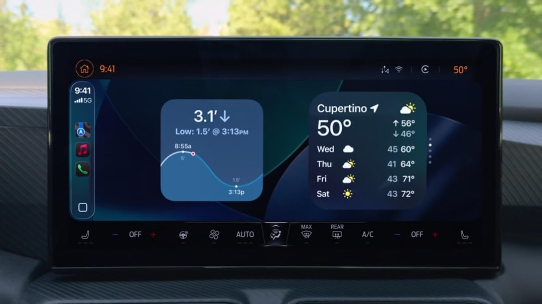 iOS 26 carplay Widgets