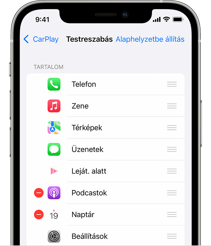 Anpassen der App-Anordnung