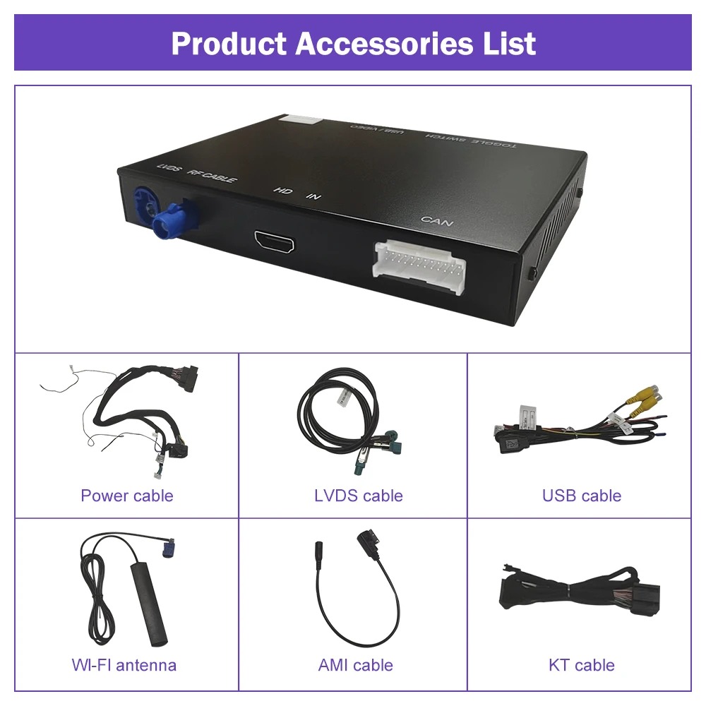A3 CarPlay Kit-Liste