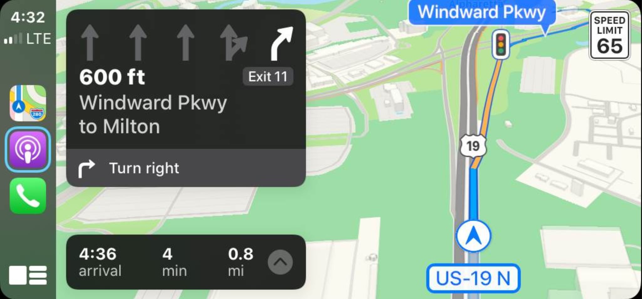 CarPlay Verkehrsinformationen