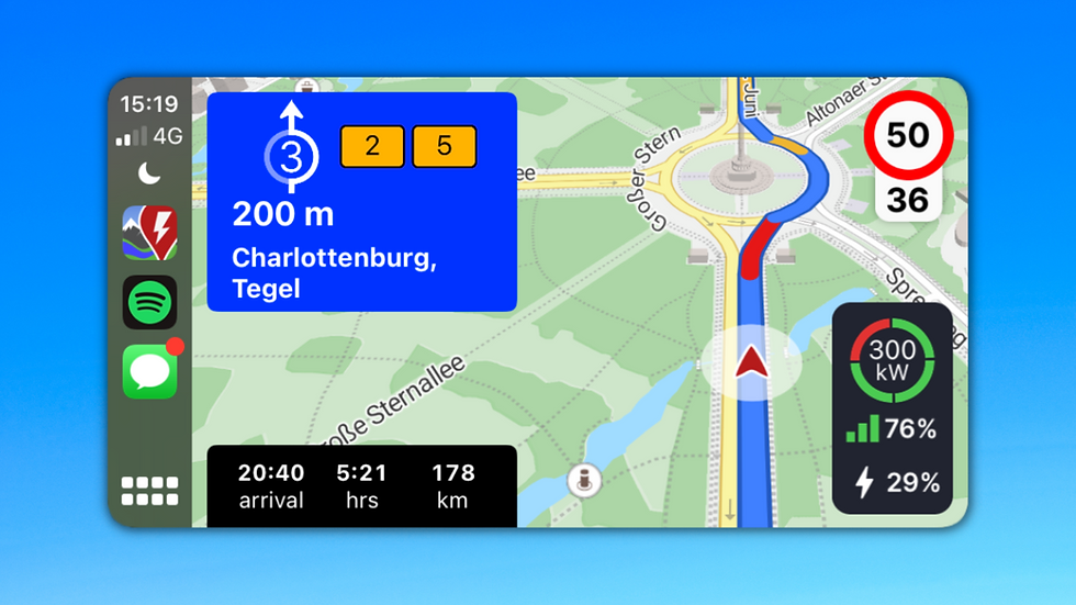 ABRP mit Apple CarPlay