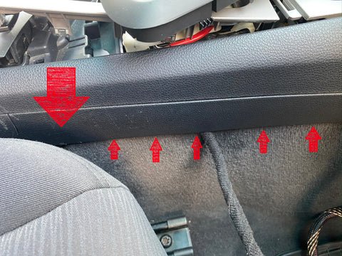 BMW 1er Kabel verlegen