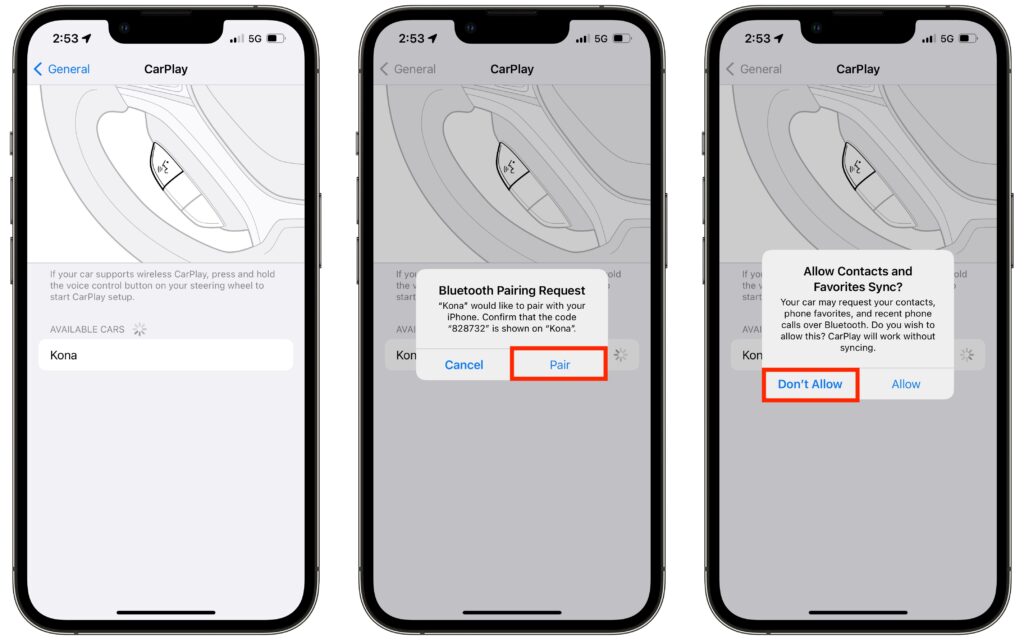 So verbinden Sie Carplay über Bluetooth