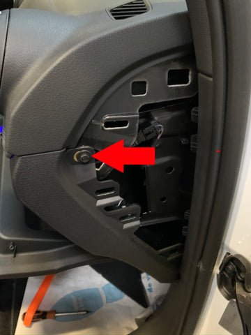 Schraube hinter Verkleidung entfernen