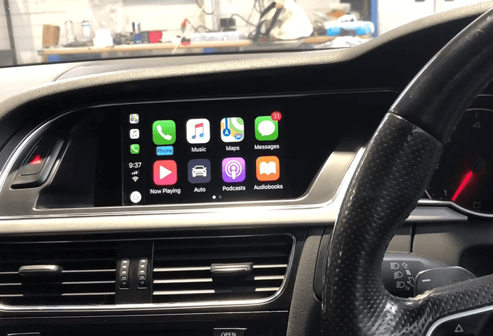 Audi A5 Armaturenbrett mit aktivem Apple CarPlay