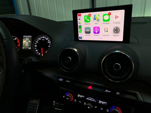 Apple CarPlay Oberfläche auf Audi MMI Bildschirm