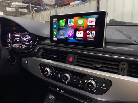 Die CarPlay-Schnittstelle des Audi A4