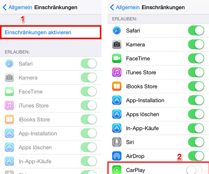 apple carplay verbinden