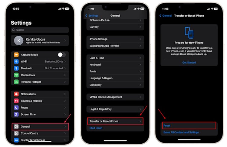 Netzwerkeinstellungen auf dem iPhone zurücksetzen