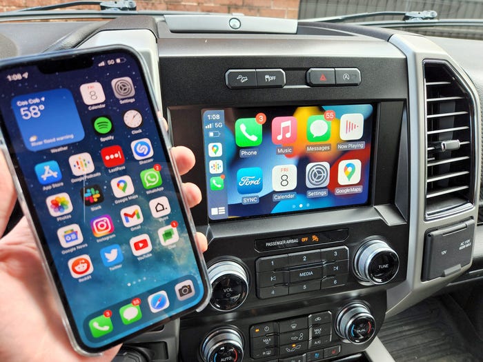 Stellen Sie eine drahtlose Verbindung zu Apple CarPlay her