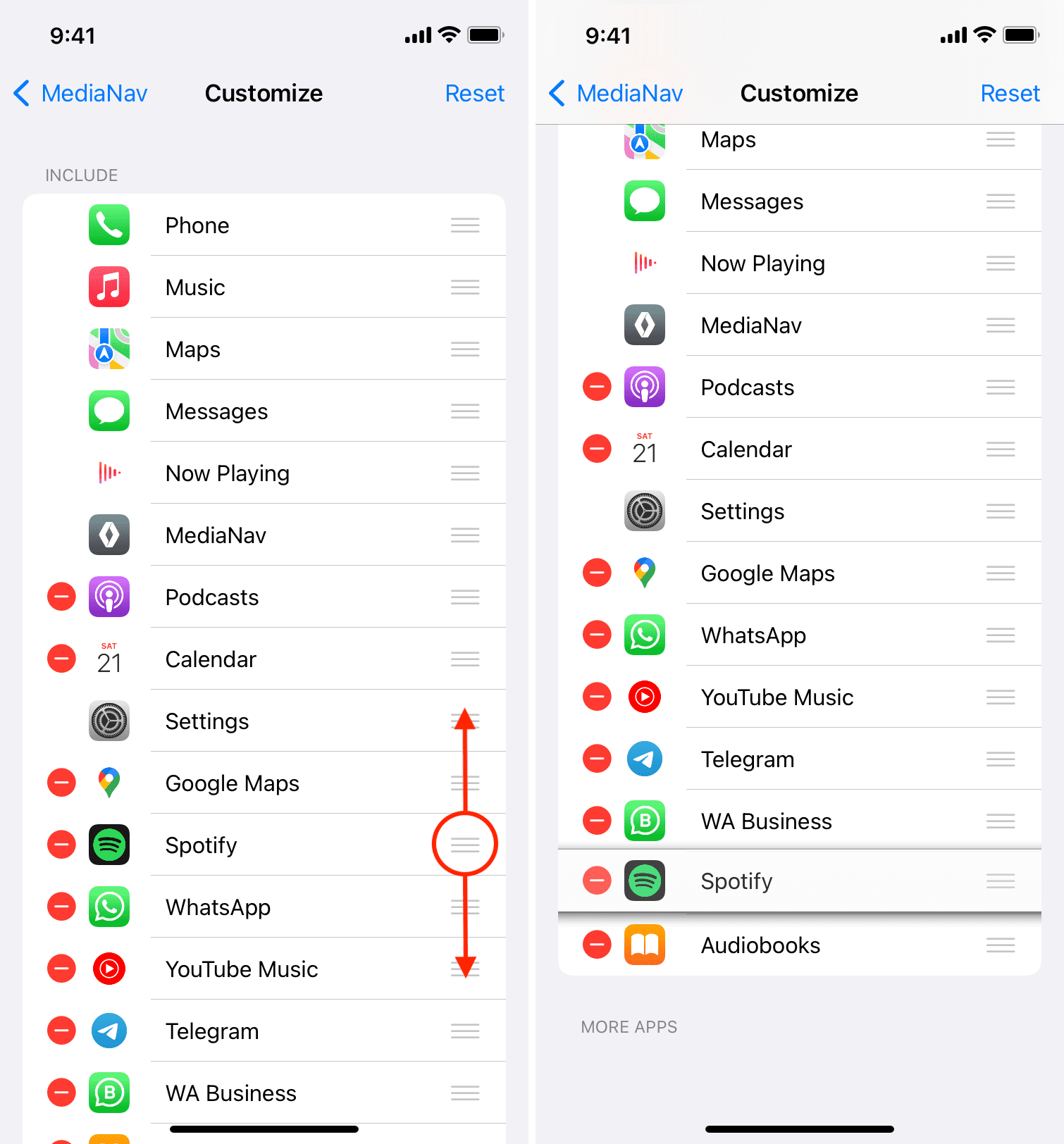 Anpassung des App-Layouts