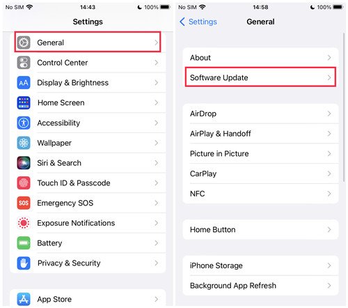 iOS aktualisieren