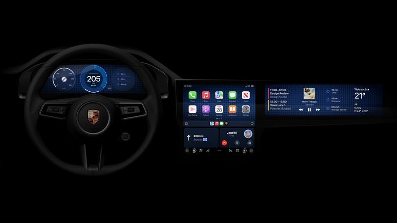 Apple CarPlay 2.0 erscheint 2024 auf Porsche-Modellen (Bildquelle: Apple, Porsche)