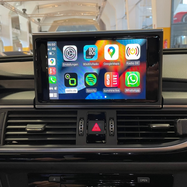 Apple CarPlay Oberfläche im Audi A6