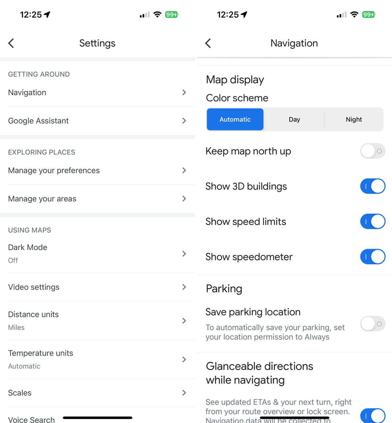 Aktivieren Sie Tachometer und Geschwindigkeitsbegrenzungen in Google Maps für CarPlay