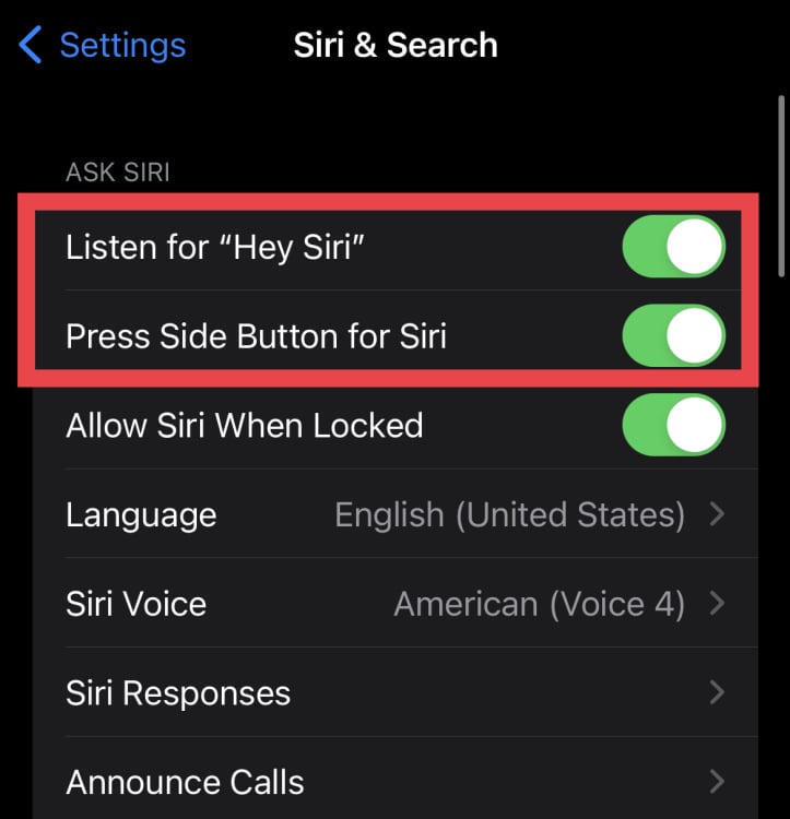 Aktivieren Sie Siri