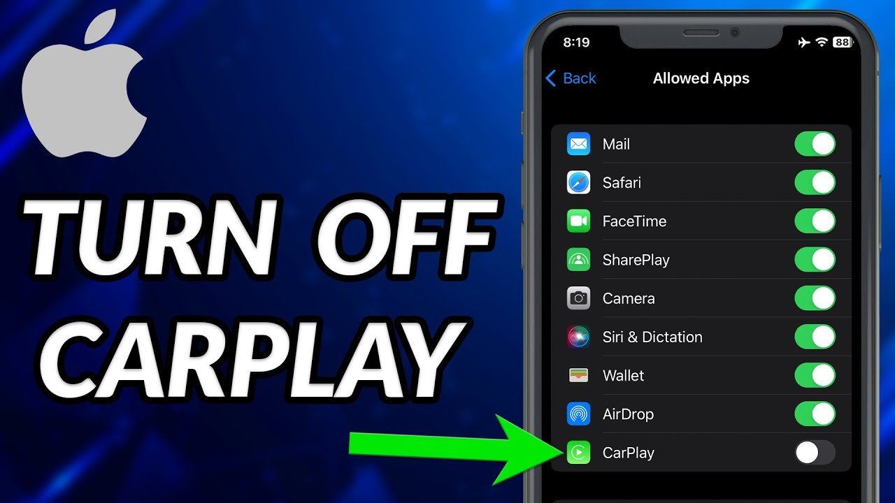 CarPlay über die iPhone-Einstellungen ausschalten