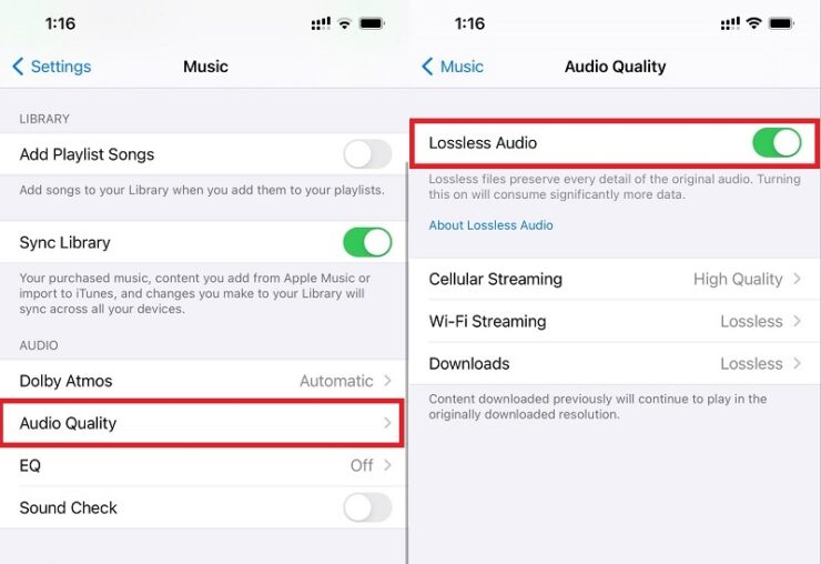 Apple Music ermöglicht verlustfreies Audio