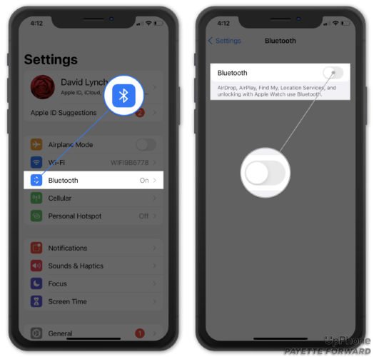 iPhone Bluetooth connection to car