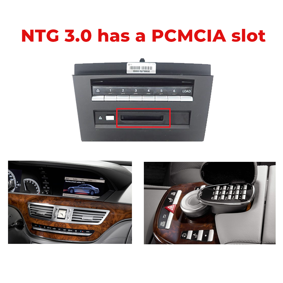 NTG 3.0 besitzt einen PCMCIA-Steckplatz